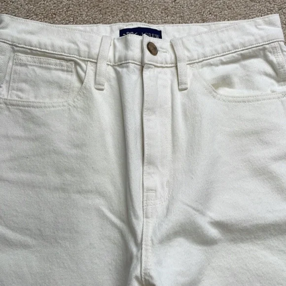 J.Crew straight leg off white jeans - Picture 3 of 6